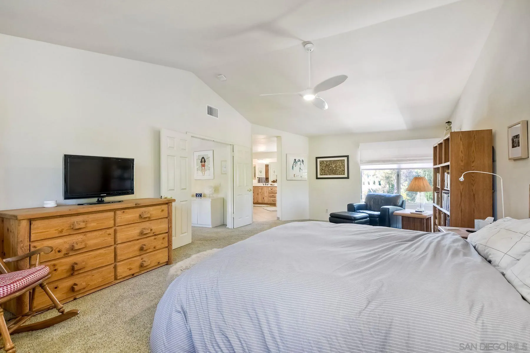 15892 Bent Tree Road Poway, CA 92064 - Photo 29 of 56 a bedroom with a bed and flat screen tv
