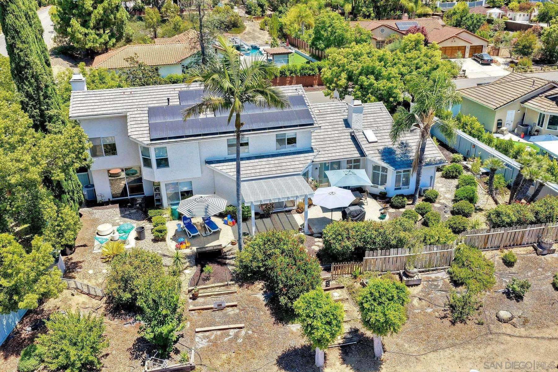 15892 Bent Tree Road Poway, CA 92064 - Photo 43 of 56 an aerial view of a house with a yard swimming pool outdoor seating