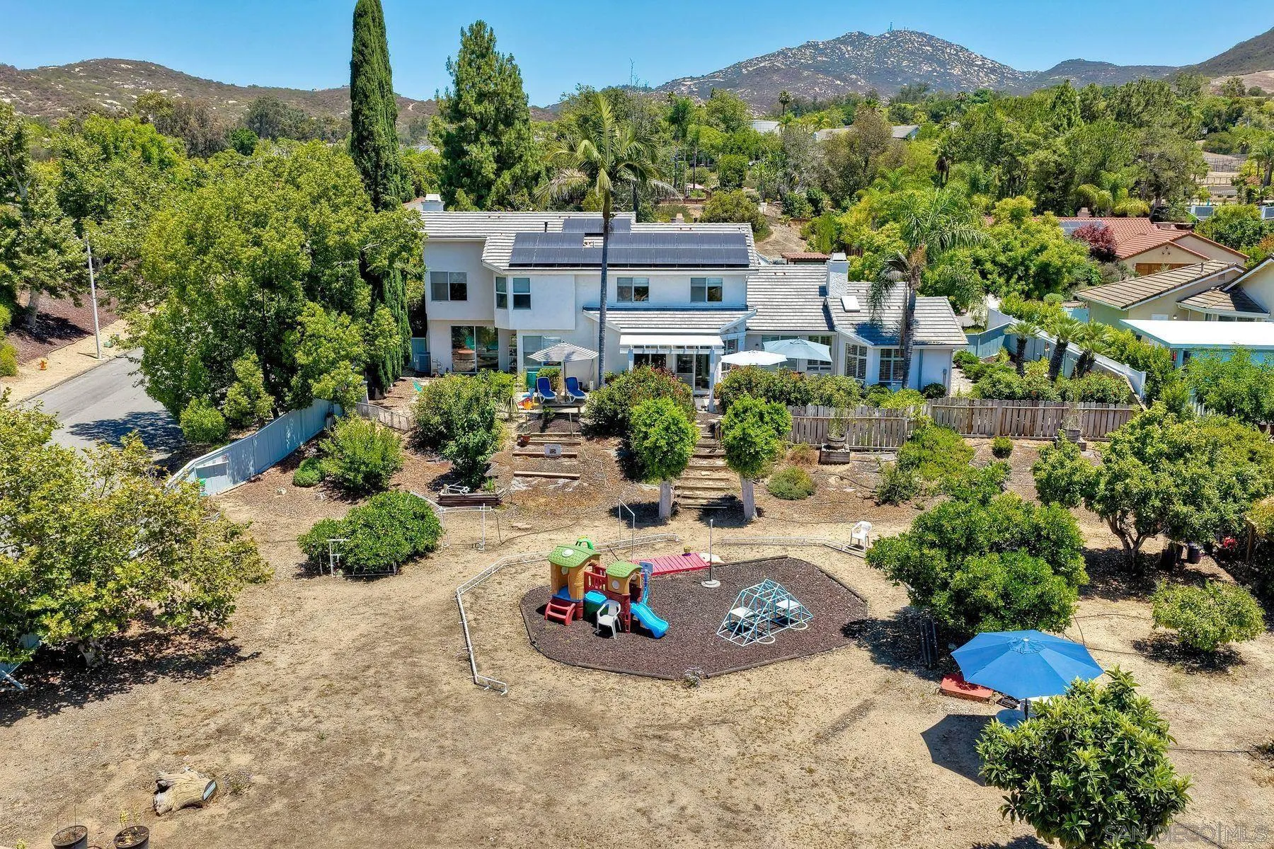 15892 Bent Tree Road Poway, CA 92064 - Photo 50 of 56 an aerial view of a house with a garden