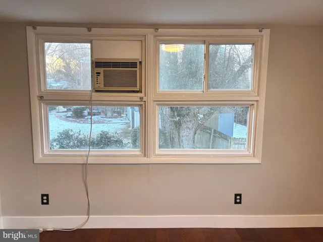 a view of a window in a room