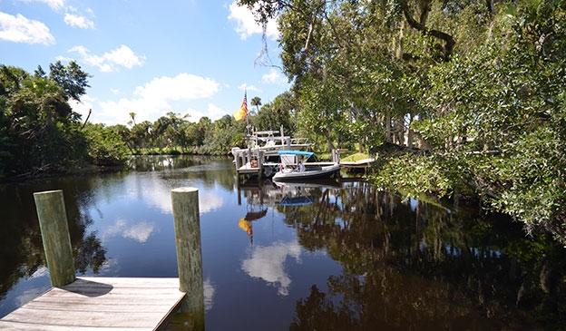 348 Southwest Lost River Road, Unit 33 Stuart, FL 34997 - Photo 10 of 46 LR-33-private-dock-4-web