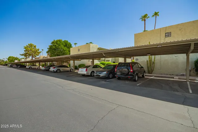 a car parked in front of a building
