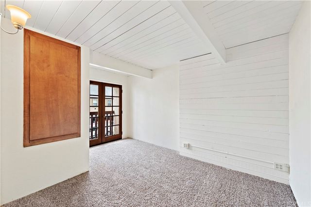 a view of a house with a large window