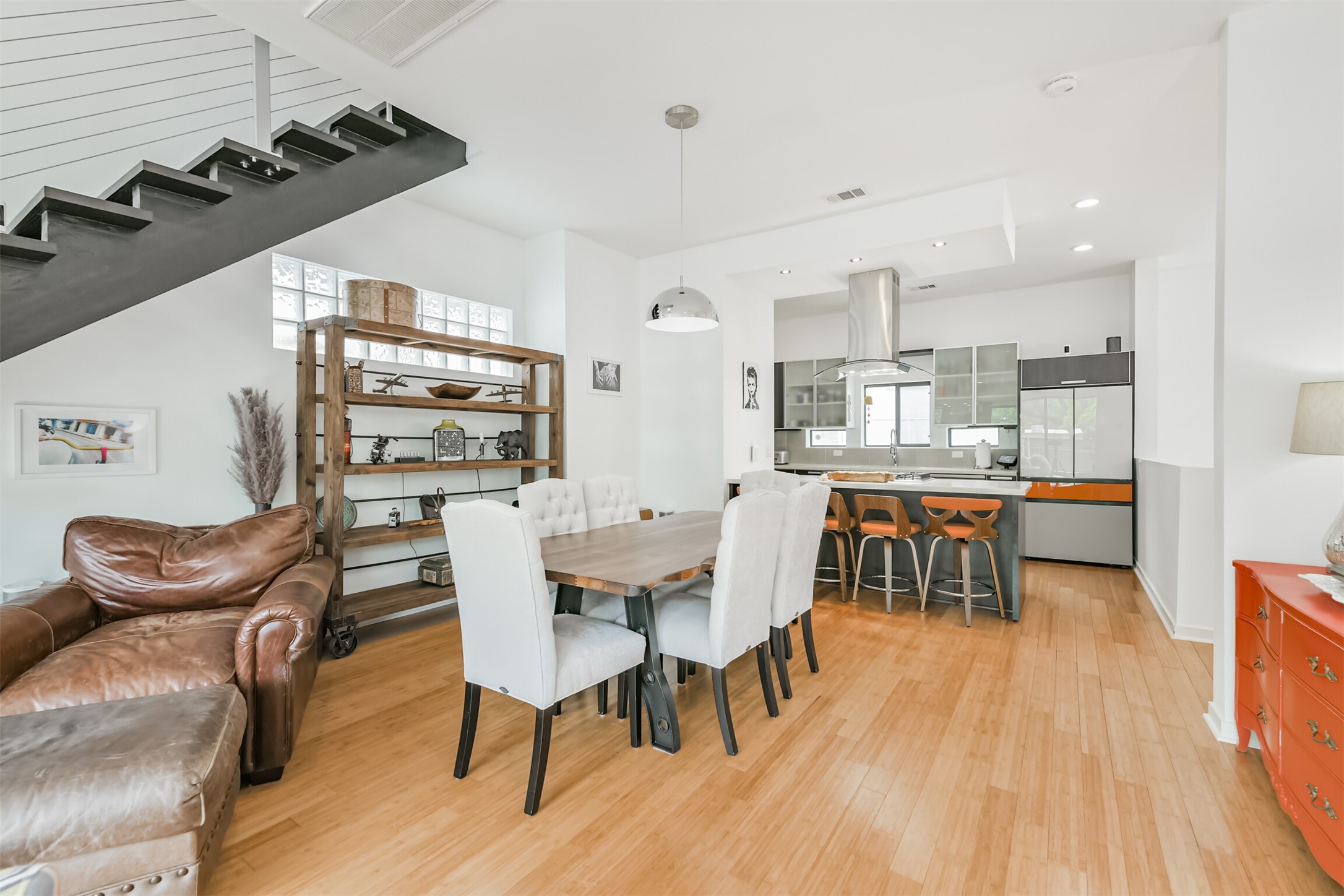 406 Pacific Street Houston, TX 77006 - Photo 11 of 34 Modern/Contemporary Architecture built into the design of this home.