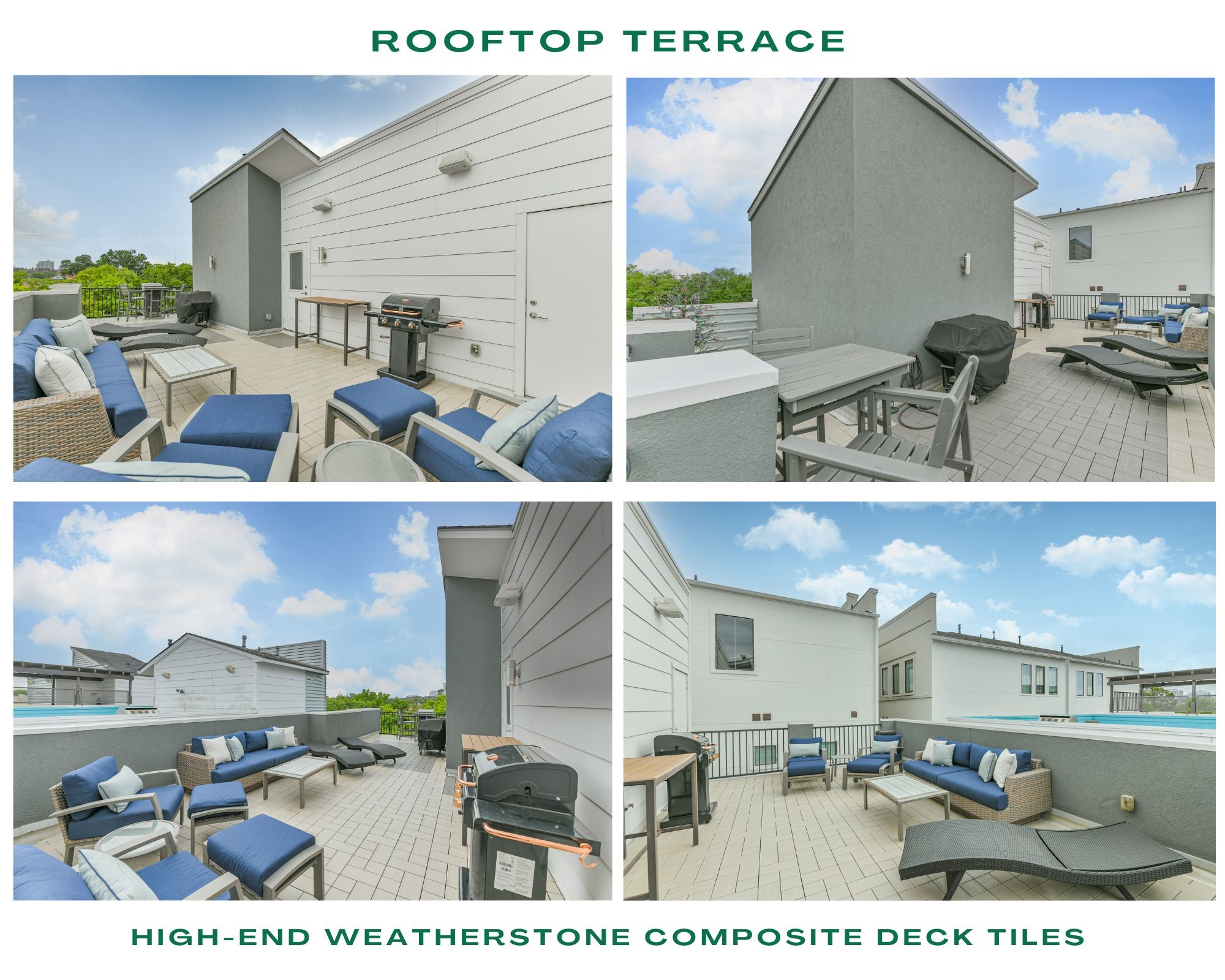 406 Pacific Street Houston, TX 77006 - Photo 3 of 34 Great views off the terrace - you can see the Houston City Skyline. The seller likes to use their projector and watch movies on the siding of their home for movie night!