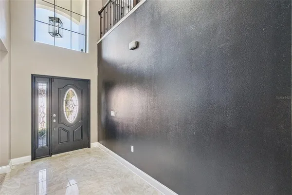 a view of a livingroom with a pathway