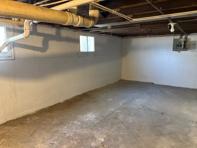 a view of a room with racks