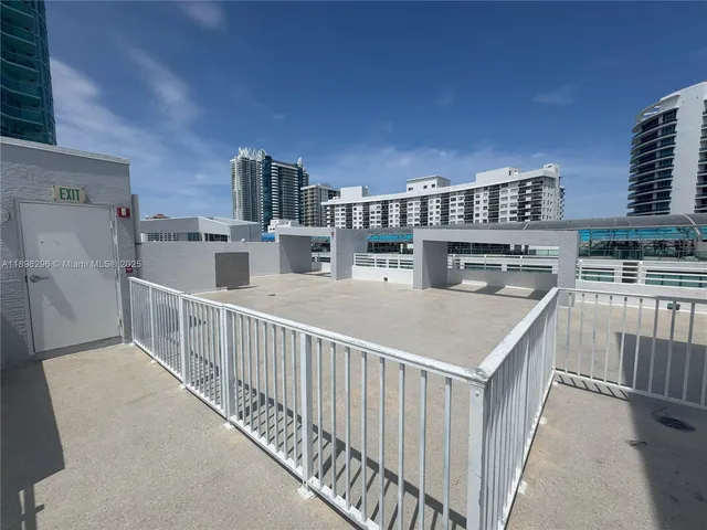 a view of a city from a terrace