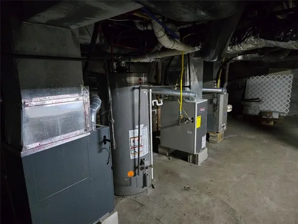 a view of storage and utility room