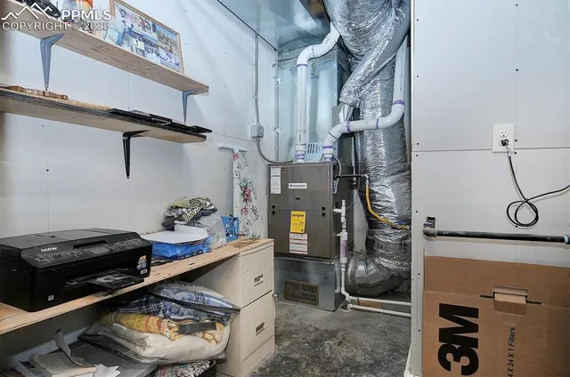 a view of storage and utility room