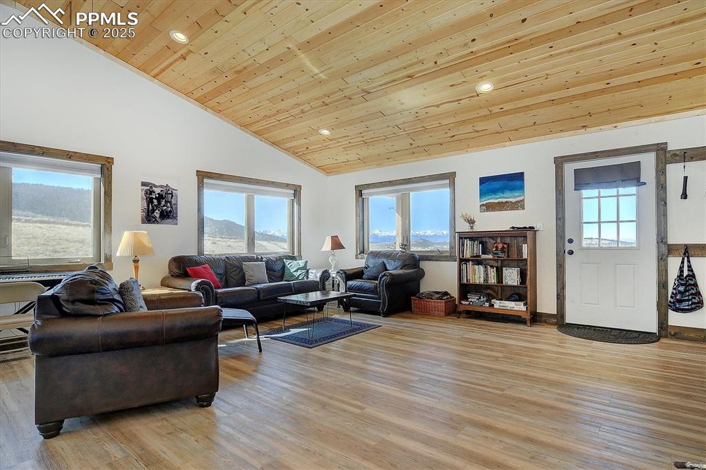 1115 Eagles Gate Road Westcliffe, CO 81252 - Photo 5 of 49 a living room with furniture and wooden floor