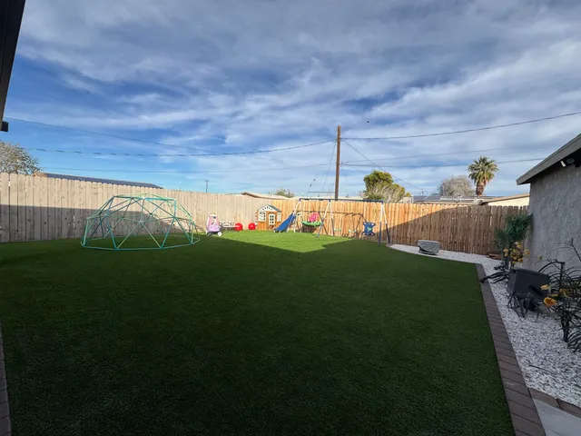 a view of an outdoor space and entertaining space