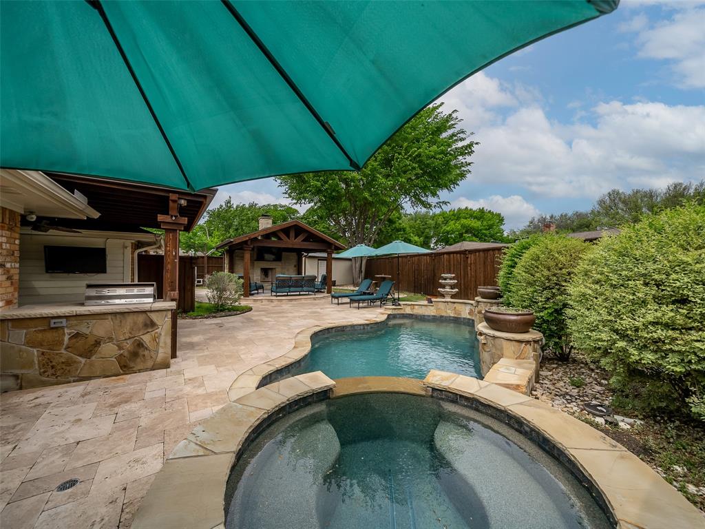 2516 Pepper Tree Circle McKinney, TX 75072 - Photo 9 of 40 Hot tub view....imagine relaxing and just enjoying the moment and looking around your beautiful backyard.