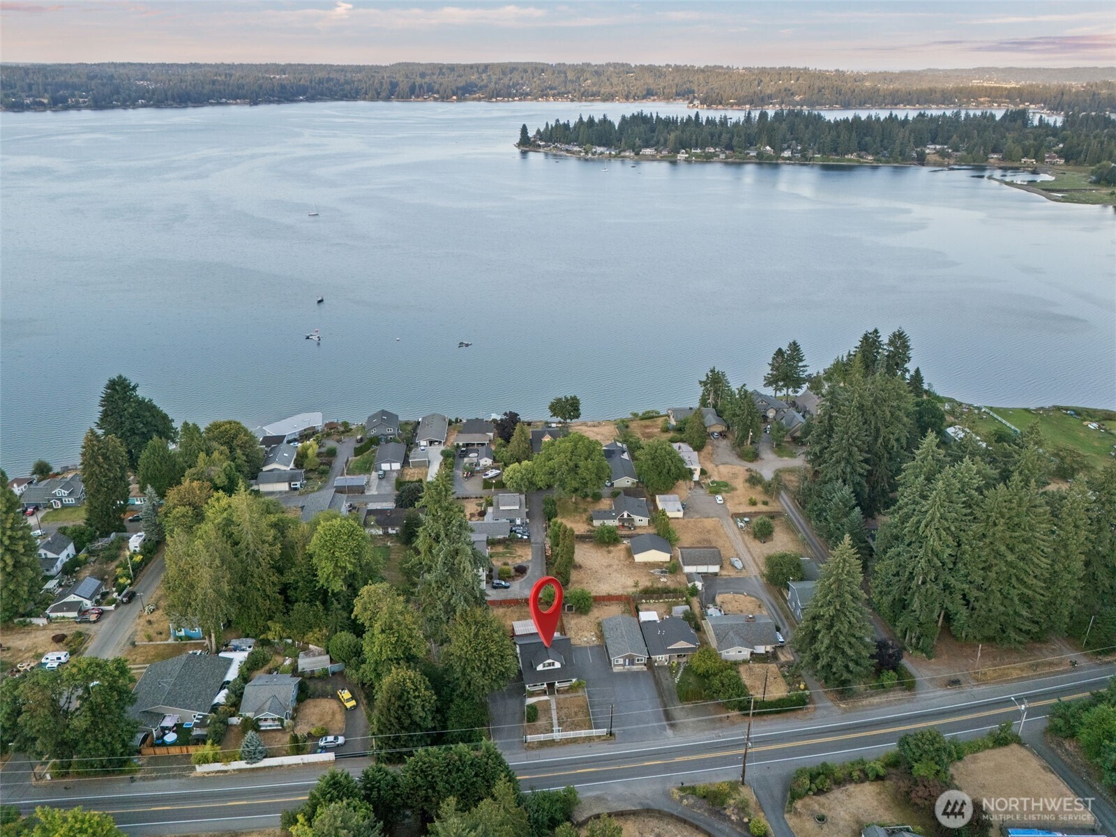 5026 Chico Way Northwest Bremerton, WA 98312 - Photo 6 of 36 an aerial view of a house with a lake view