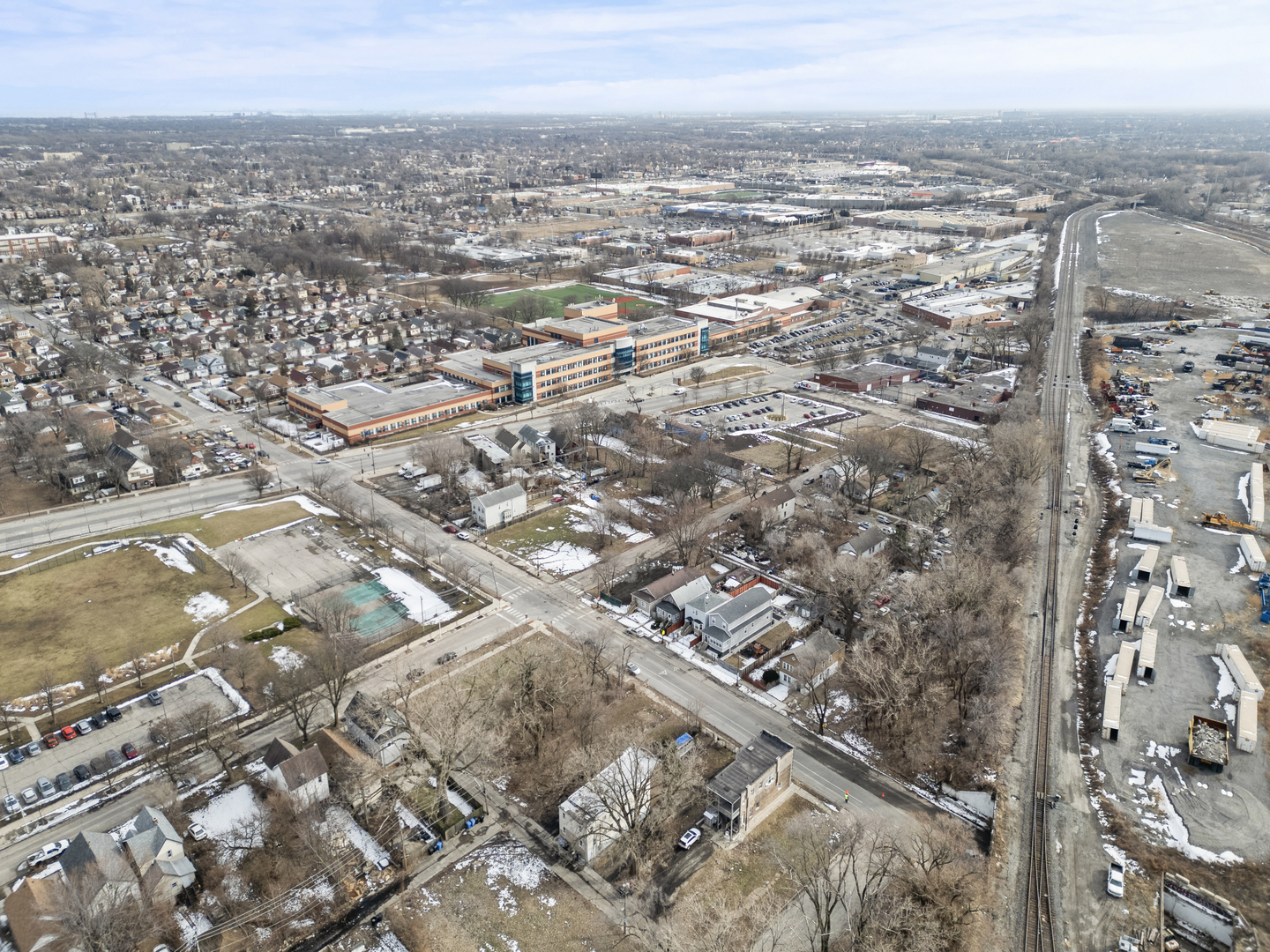 503 West 81st Street Chicago, IL 60620 - Photo 23 of 29 an aerial view of residential building with parking space
