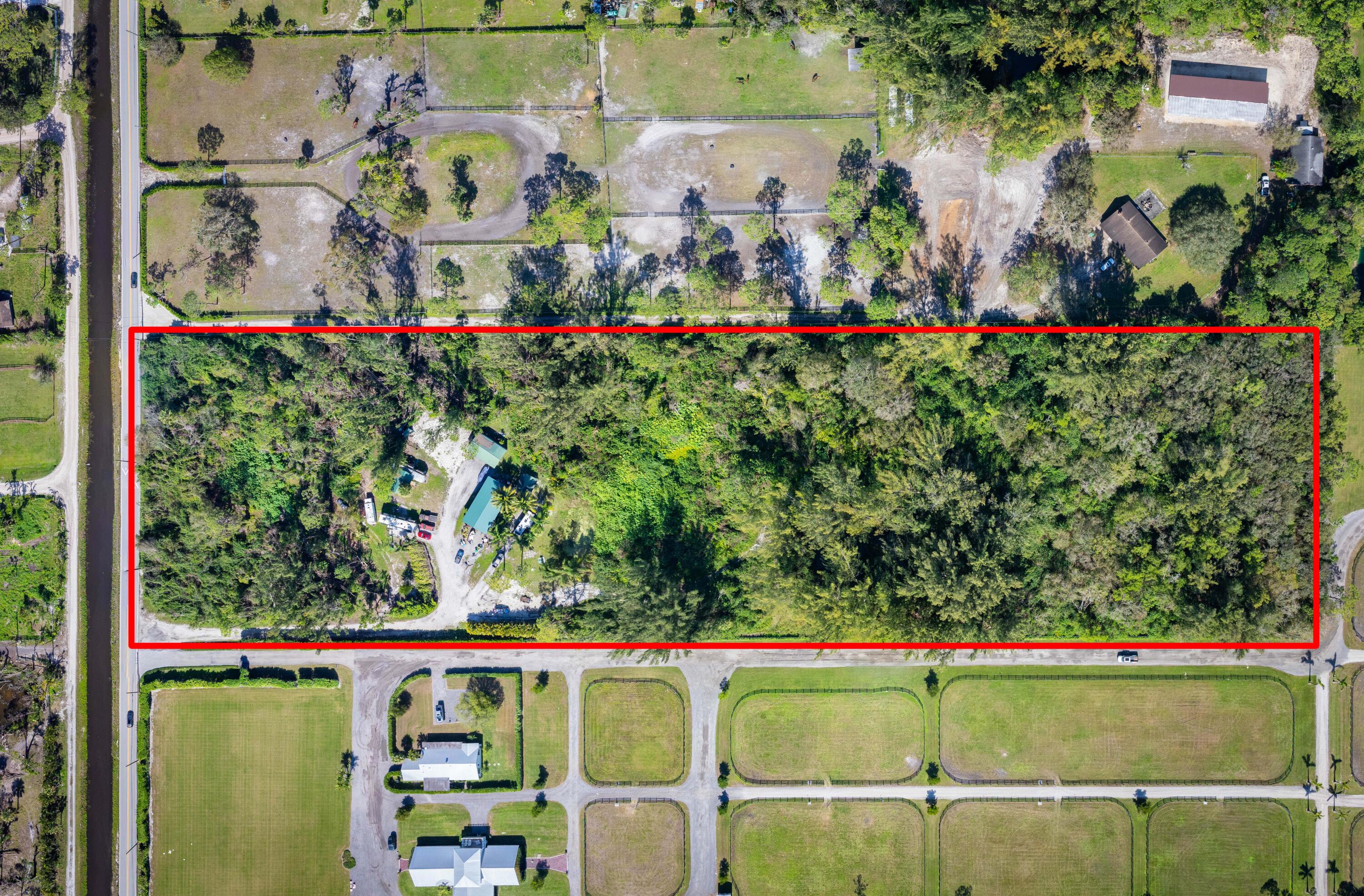 1032 C Road Loxahatchee, FL 33470 - Photo 1 of 4 1032 C Road Aerial with property lines