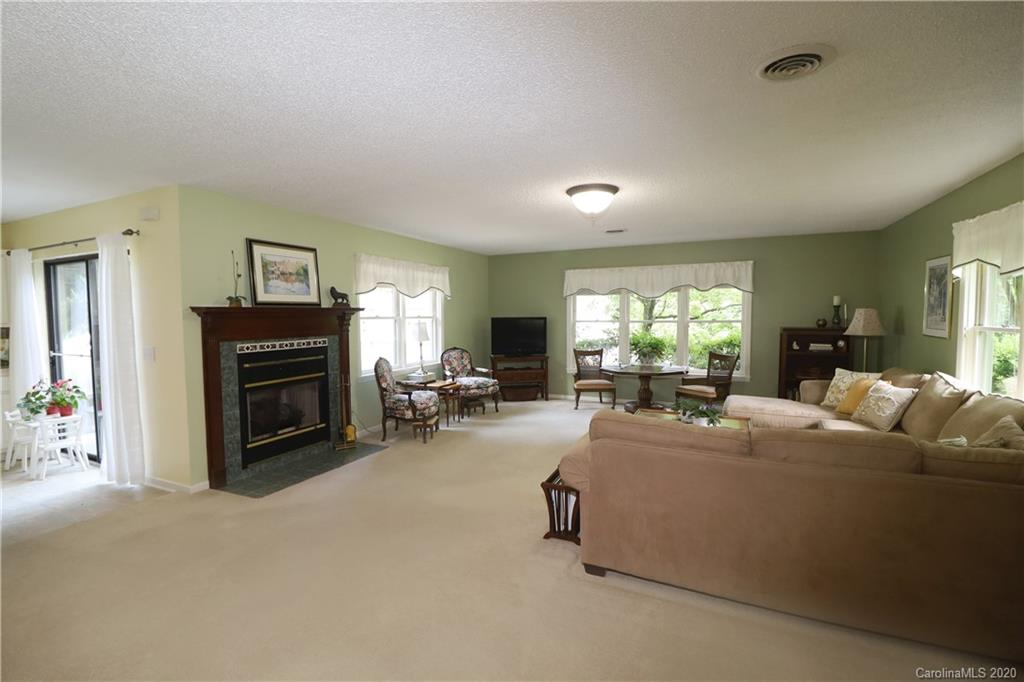44 Jervey Road, Unit 2B Tryon, NC 28782 - Photo 11 of 24 a living room with furniture a fireplace and a flat screen tv