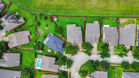 an aerial view of a