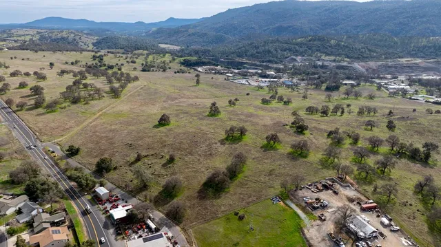 a view of city and mountain