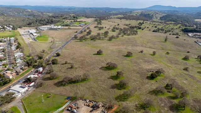 an aerial view of beach and residential houses