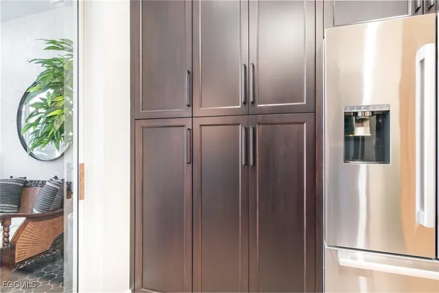 a close view of washer and dryer