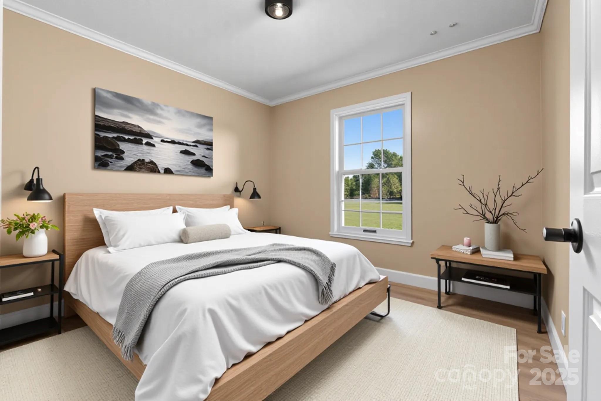 225 Lm Overcash Road Salisbury, NC 28146 - Photo 13 of 26 a bedroom with bed and a window