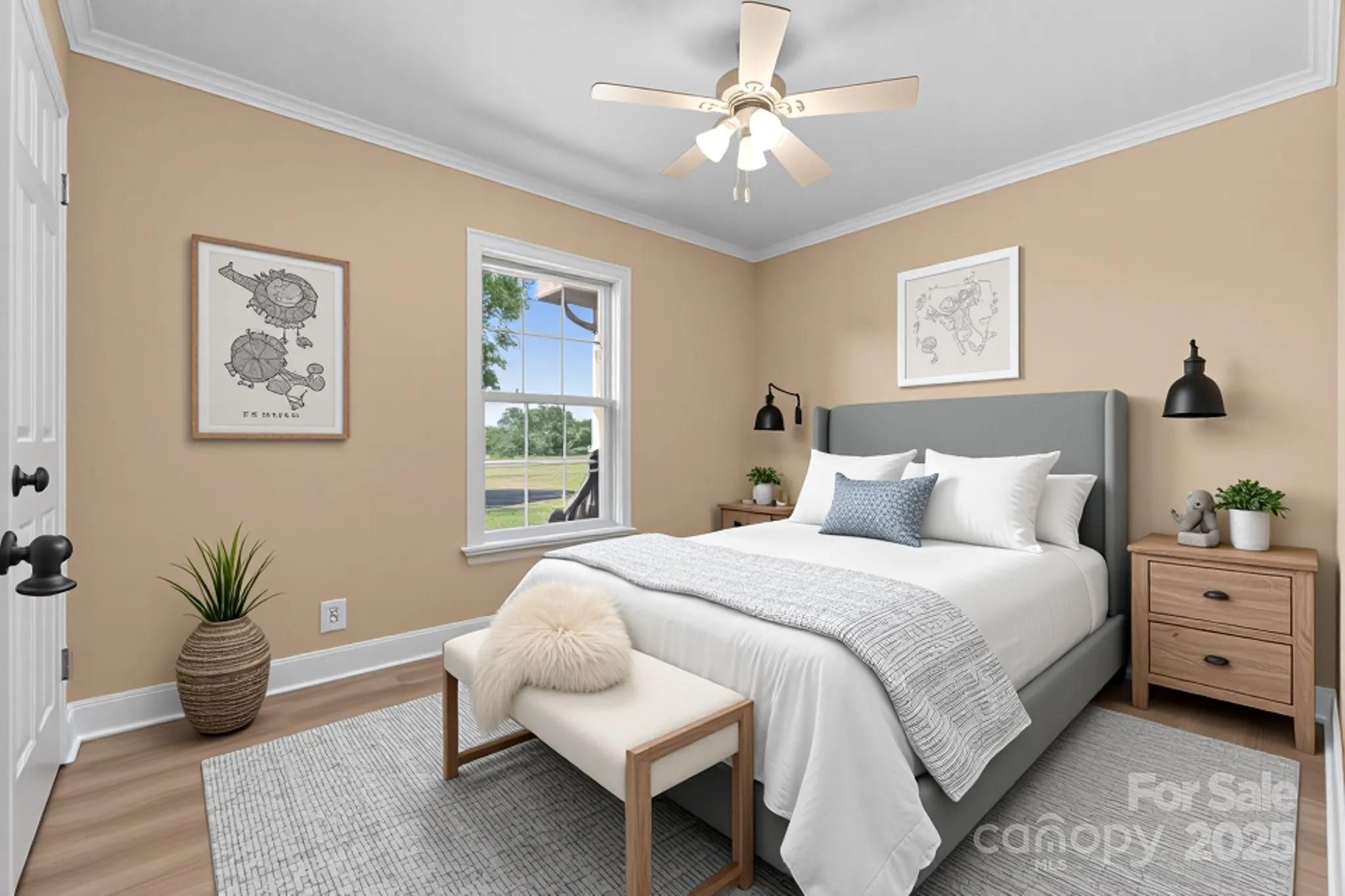 225 Lm Overcash Road Salisbury, NC 28146 - Photo 15 of 26 a spacious bedroom that has a bed and a window