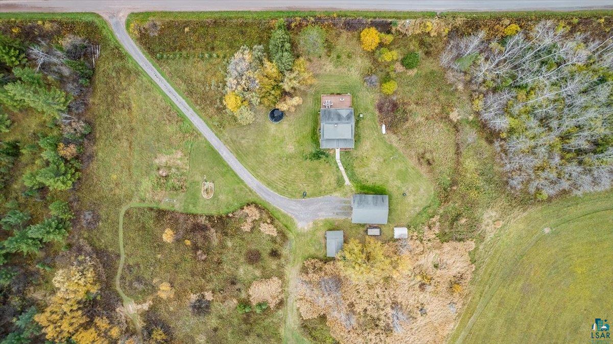 7702 East Rockmont Road Poplar, WI 54864 - Photo 22 of 22 Drone / aerial view with a rural view