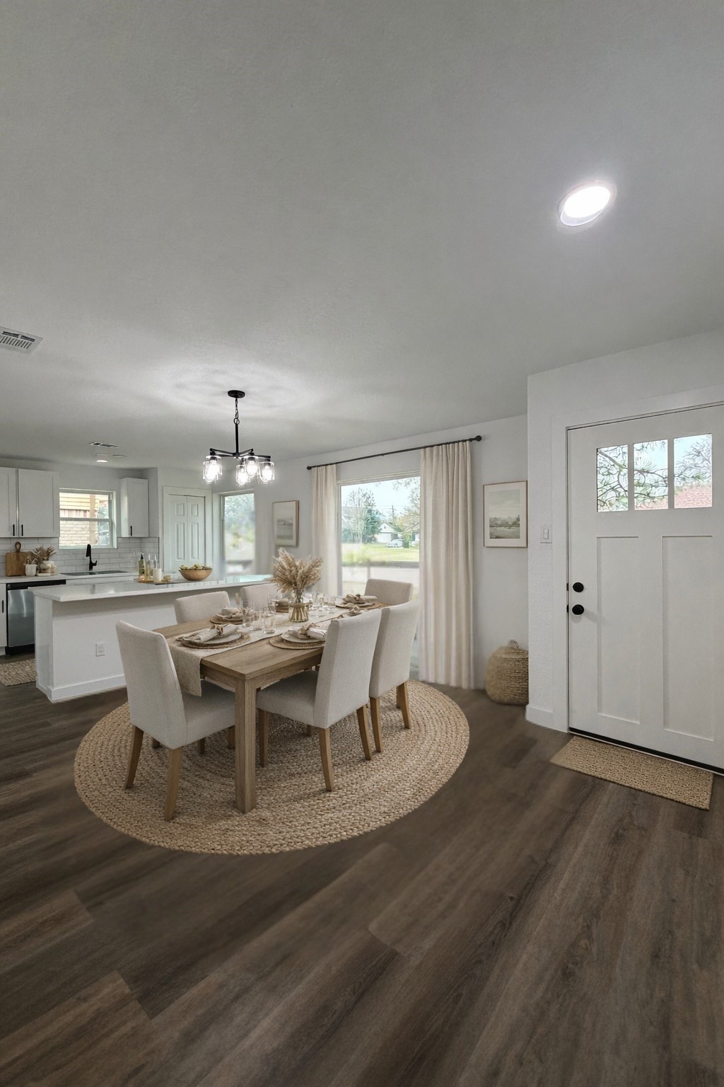9806 Early Spring Drive Houston, TX 77064 - Photo 4 of 14 a view of a dining room with furniture and wooden floor
