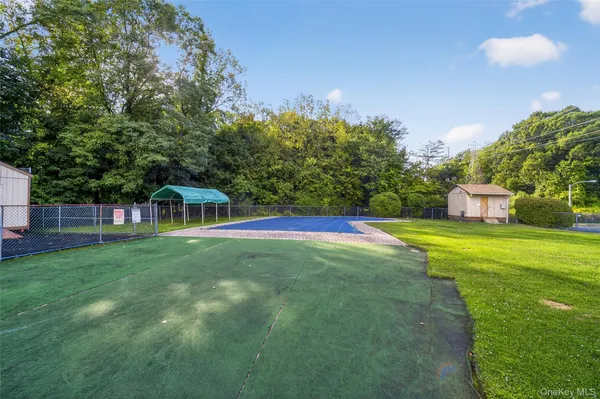 a backyard of a house