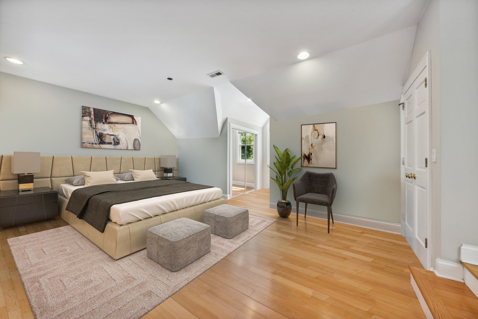 3080 Koepke Road Northbrook, IL 60062 - Photo 15 of 66 a bedroom with a bed and a chair