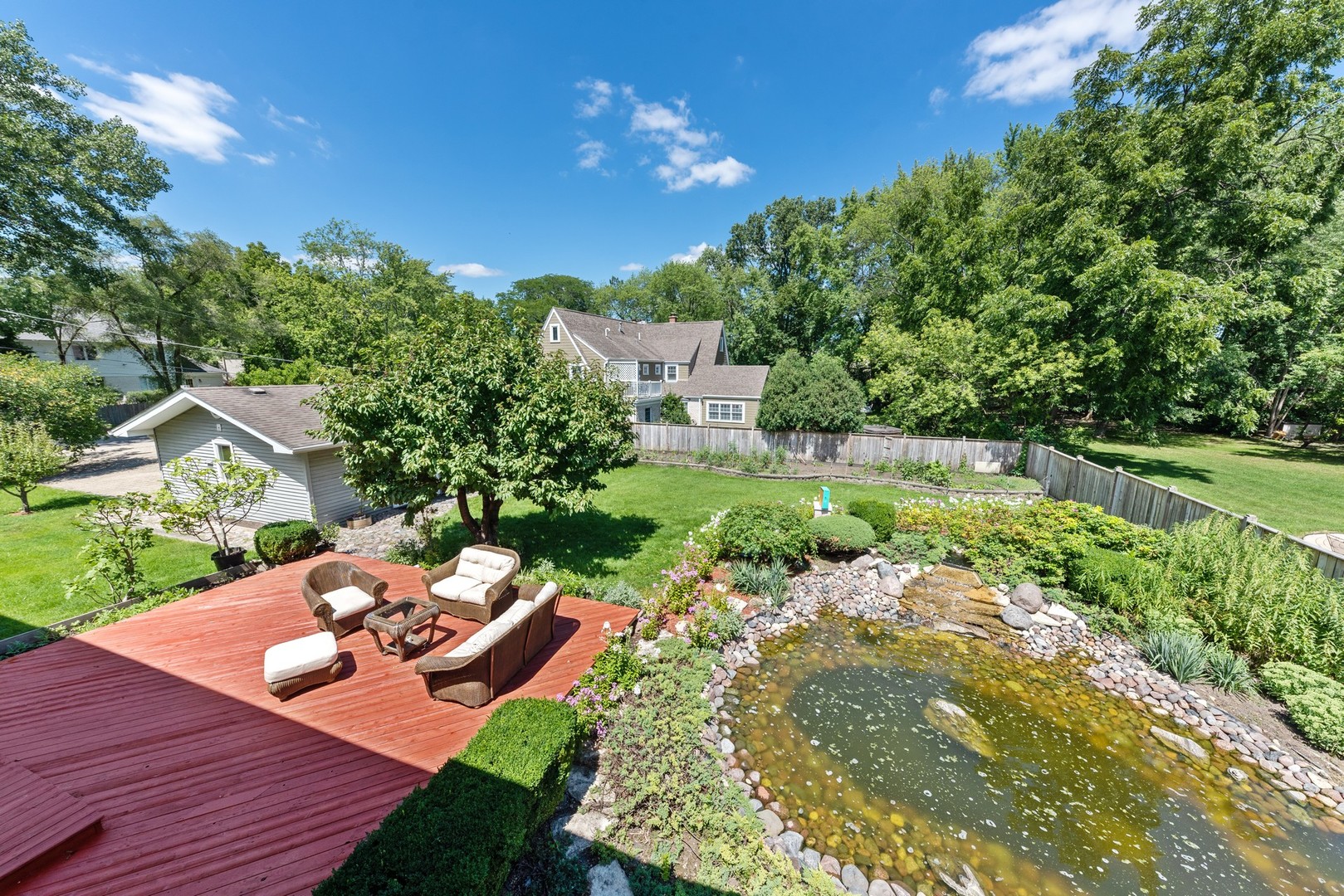 3080 Koepke Road Northbrook, IL 60062 - Photo 42 of 66 a view of a backyard with sitting area