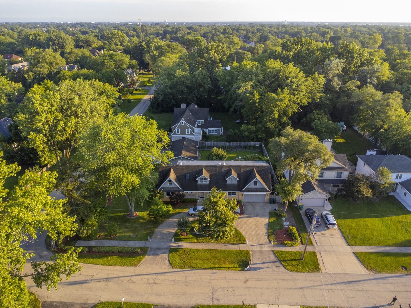 3080 Koepke Road Northbrook, IL 60062 - Photo 49 of 66 an aerial view of a house with a yard basket ball court and outdoor seating