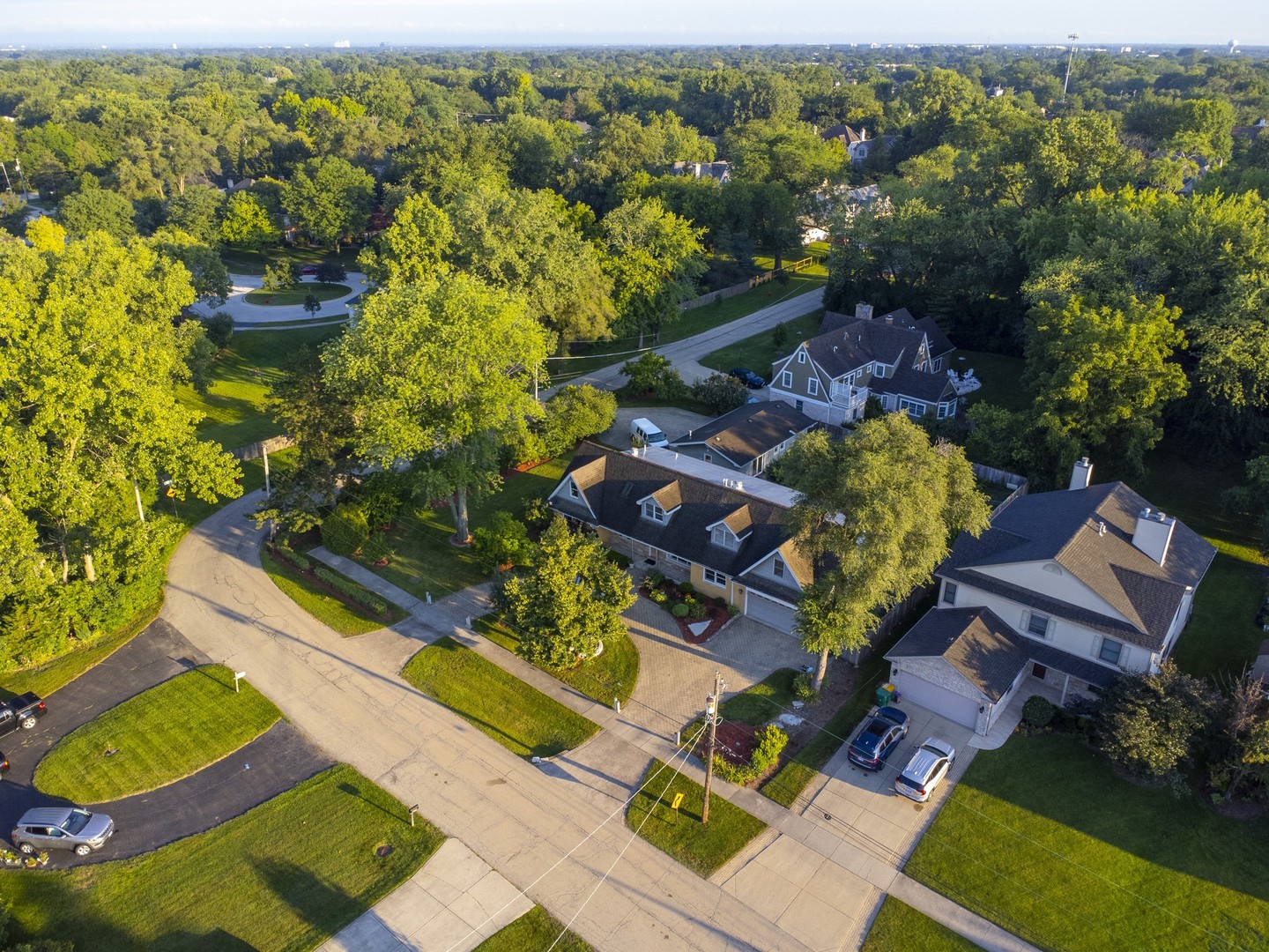 3080 Koepke Road Northbrook, IL 60062 - Photo 52 of 66 an aerial view of a house with a garden