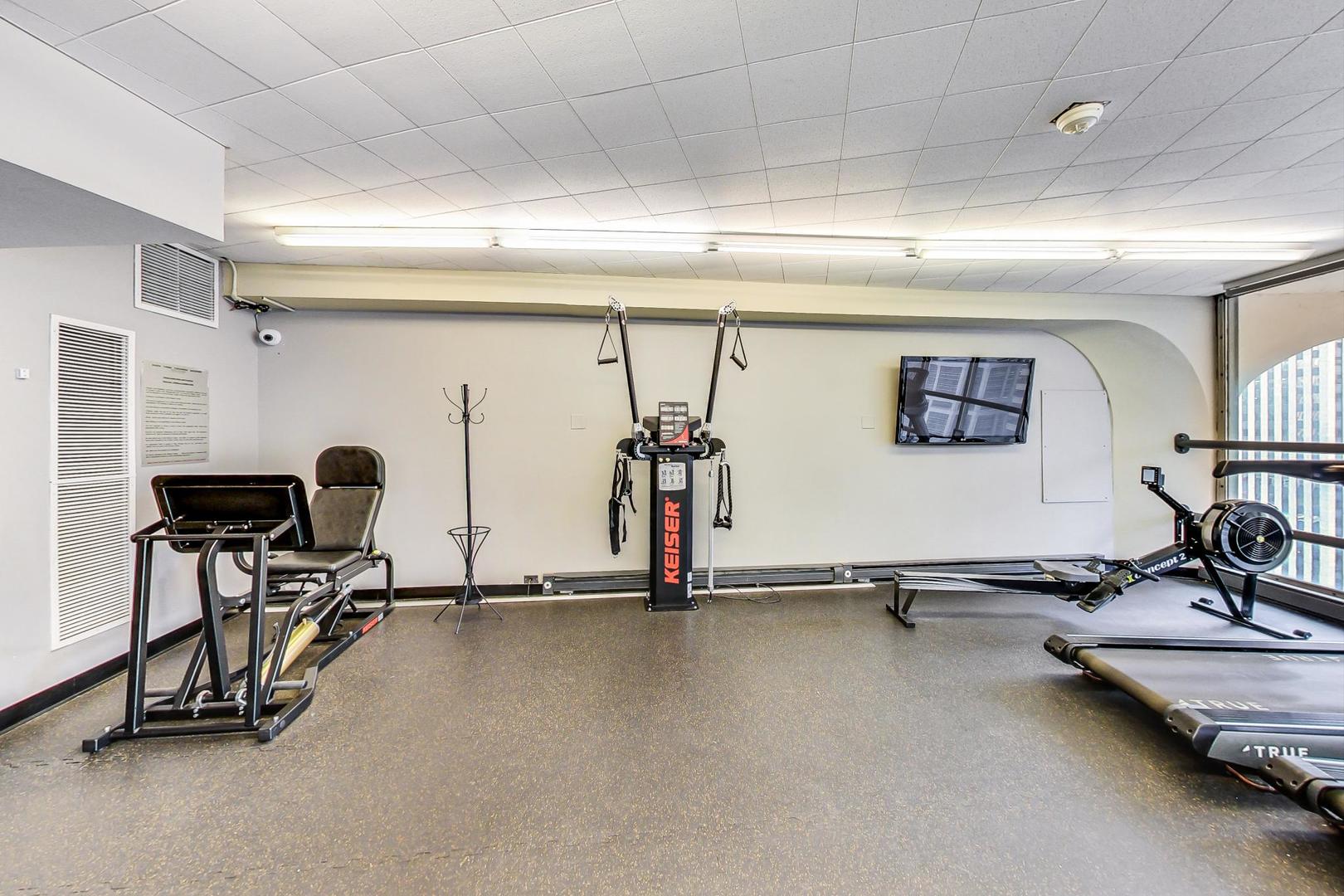 300 North State Street, Unit 4308 Chicago, IL 60654 - Photo 21 of 32 a view of a room with gym equipment