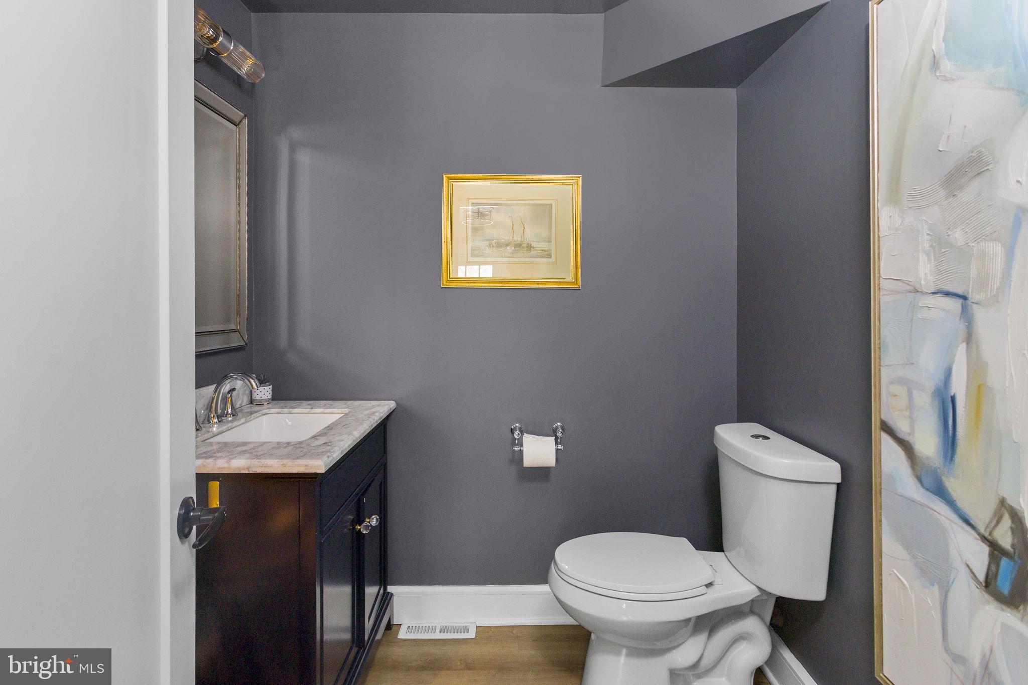 2576 Monmouth Road Jobstown, NJ 08041 - Photo 24 of 55 Chic half-bath with modern elegance.
