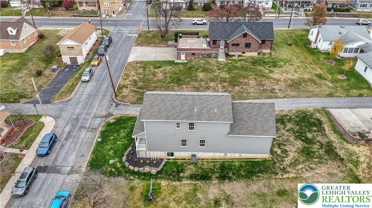 6 West 1st Street Northampton, PA 18067 - Photo 42 of 45 an aerial view of a house with garden space and street view