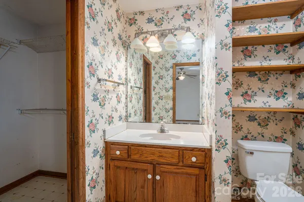 a bathroom with a sink and a toilet