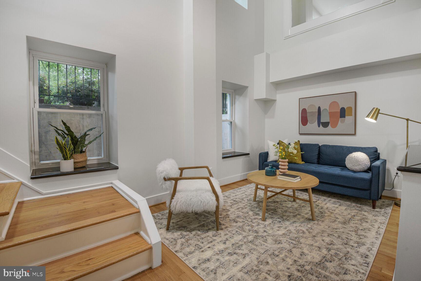 1437 Rhode Island Avenue Northwest, Unit 101 Washington, DC 20005 - Photo 17 of 36 a living room with furniture and a rug