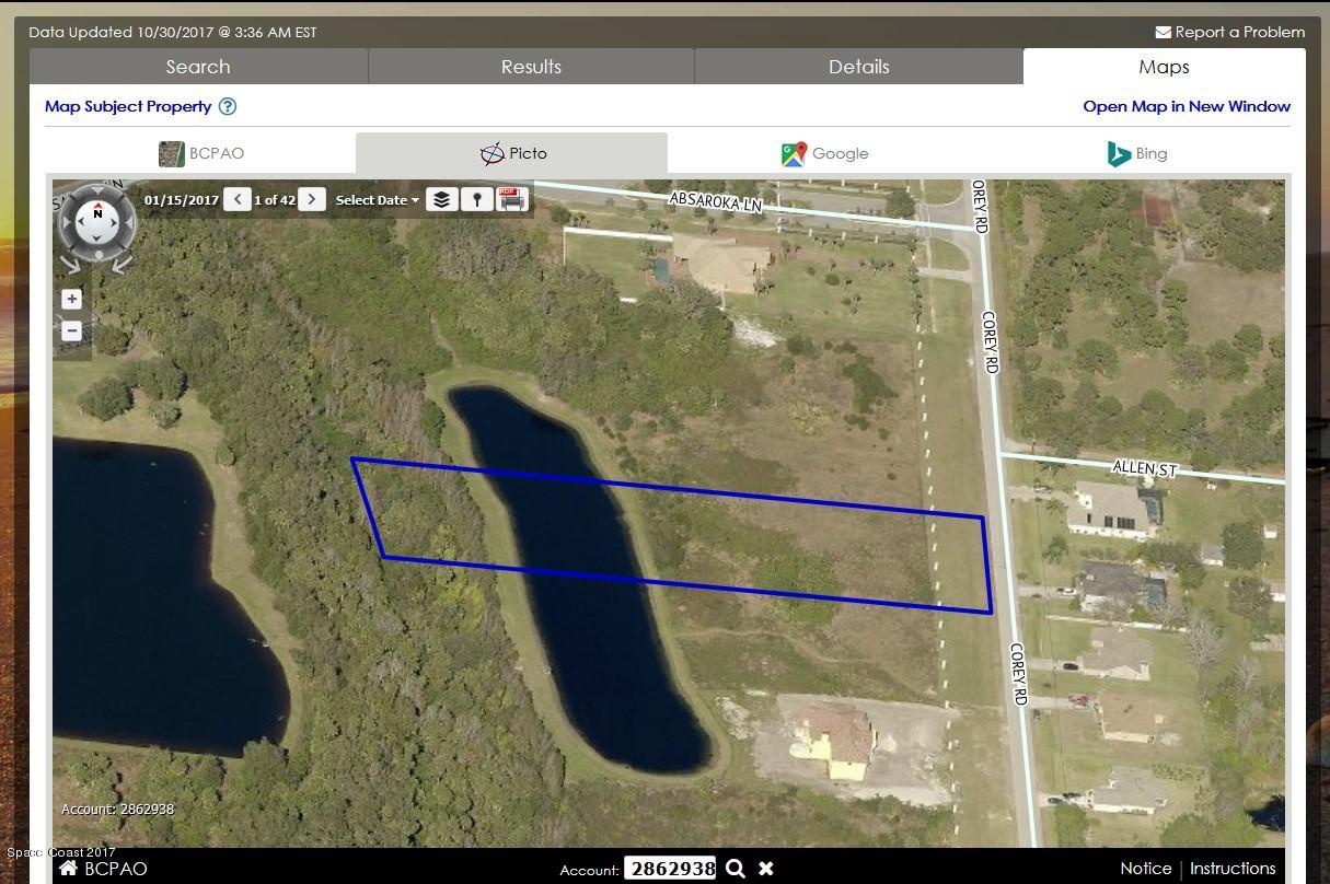 1520 Corey Road Malabar, FL 32950 - Photo 2 of 2 Lot view