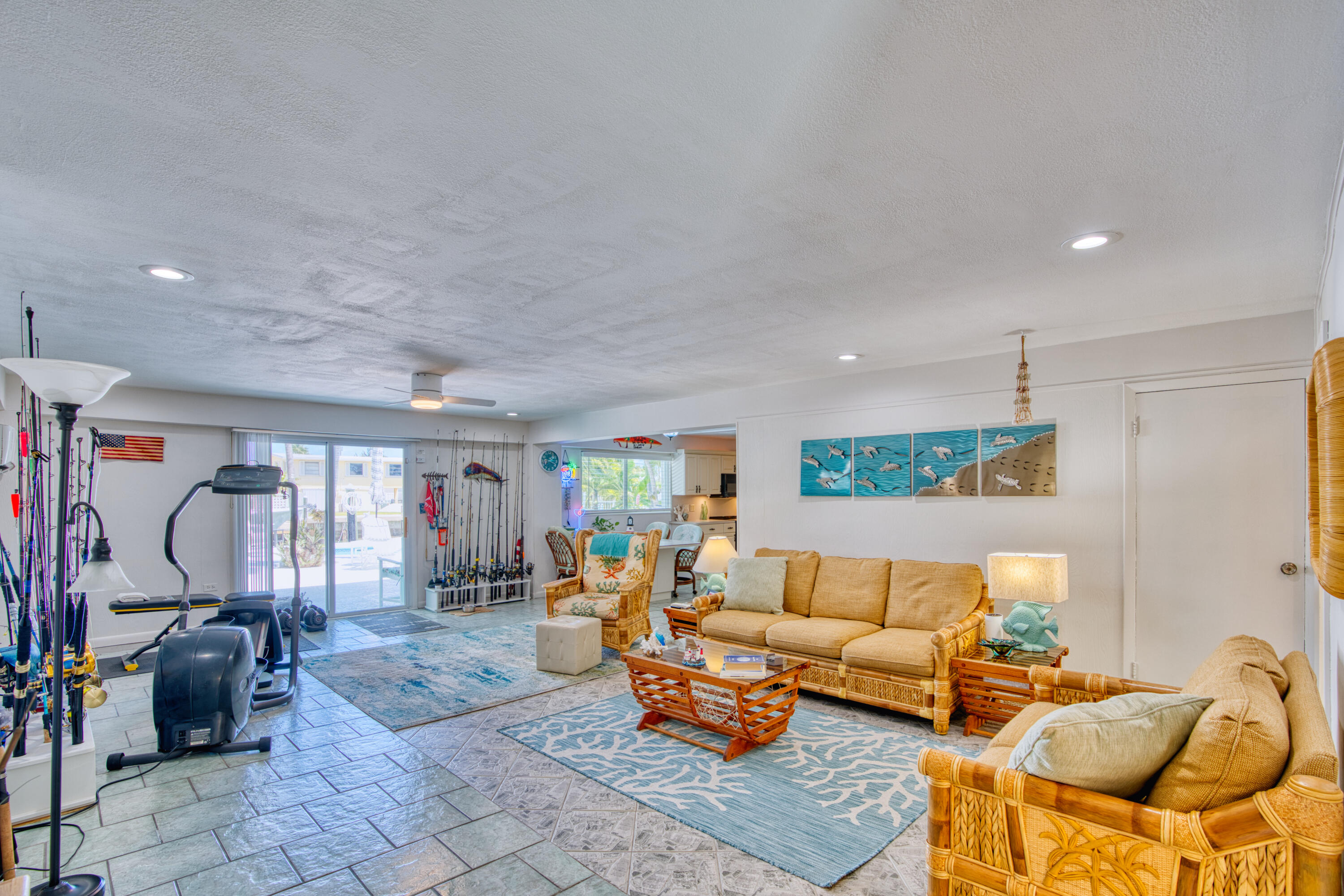 330-340 4th Street Key Colony Beach, FL 33051 - Photo 36 of 68 a living room with furniture and gym equipment