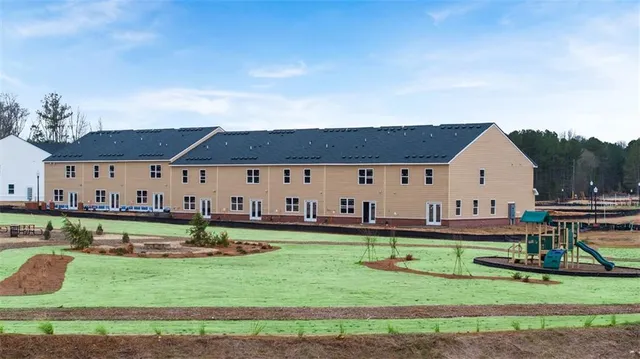 a view of park with trees
