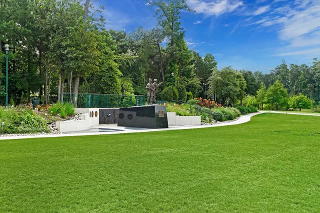 a front view of a building with street view