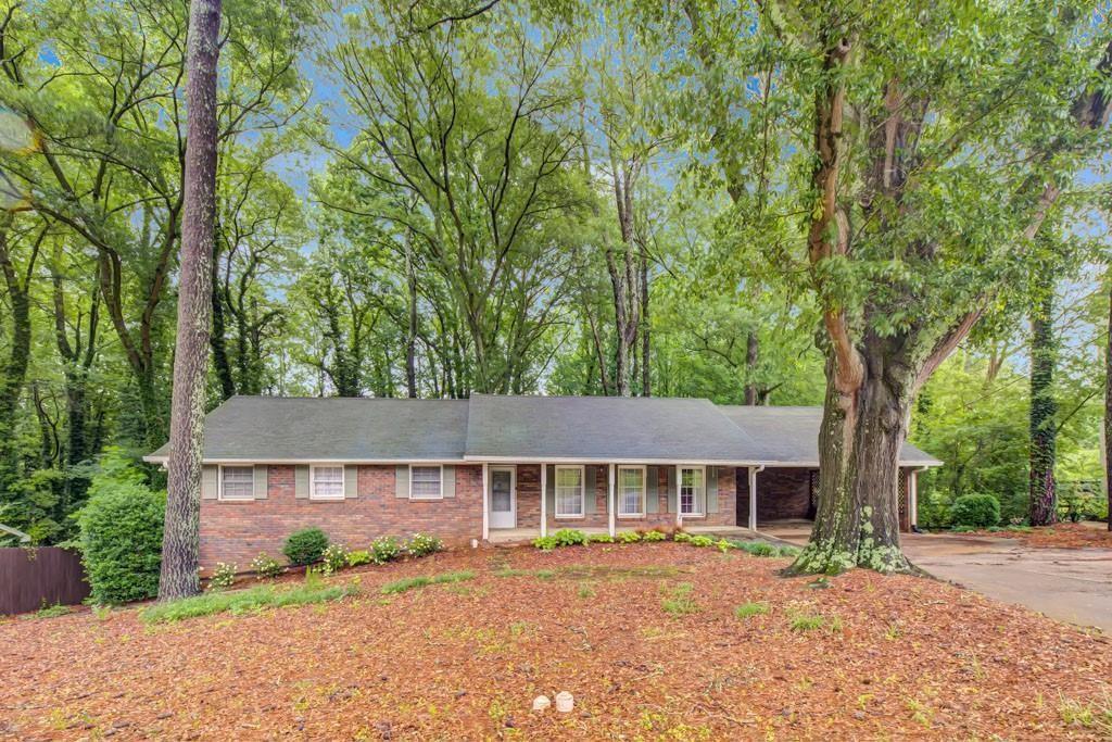 333 Lynne Circle Alpharetta, GA 30009 - Photo 1 of 1 front view of a house with a yard