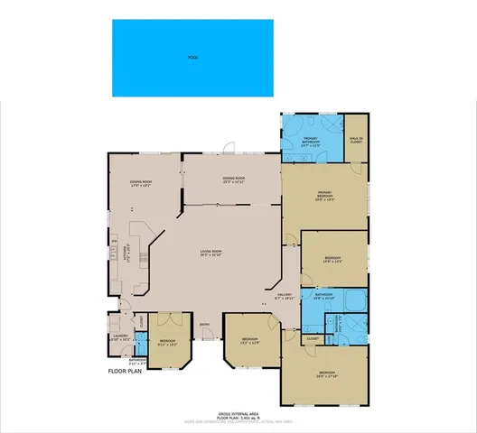 a green field with lots of trees in front of it