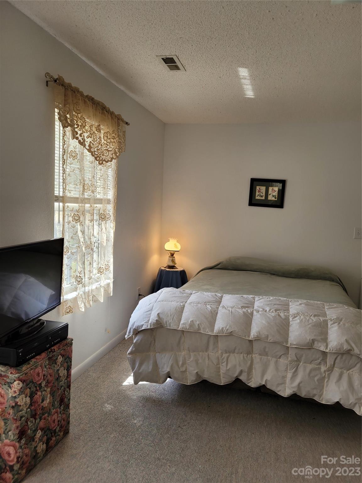 8705 Simpson Road Waxhaw, NC 28173 - Photo 20 of 46 a bedroom with a bed and flat screen tv