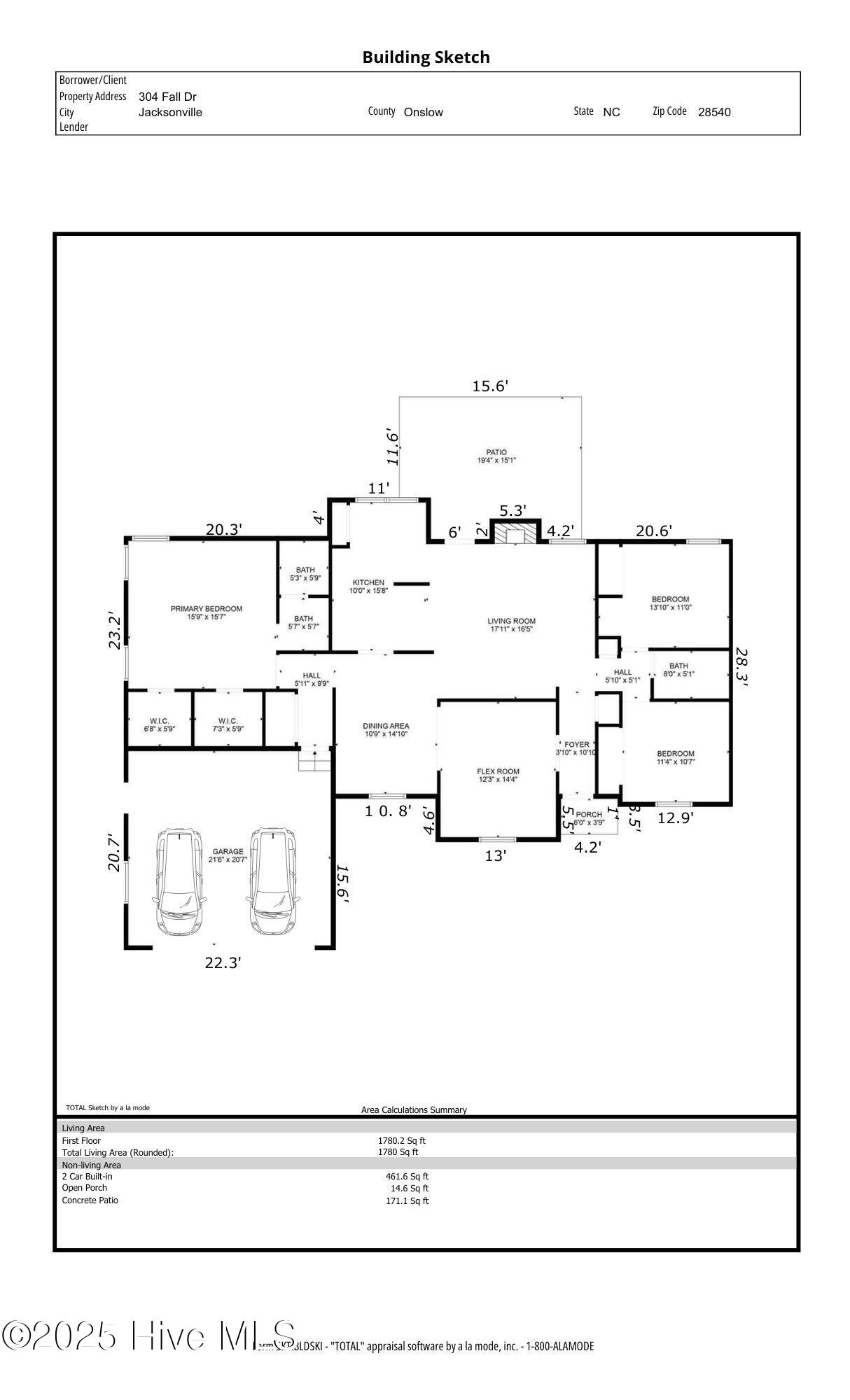 304 Fall Drive Jacksonville, NC 28540 - Photo 48 of 48 Floor Plan
