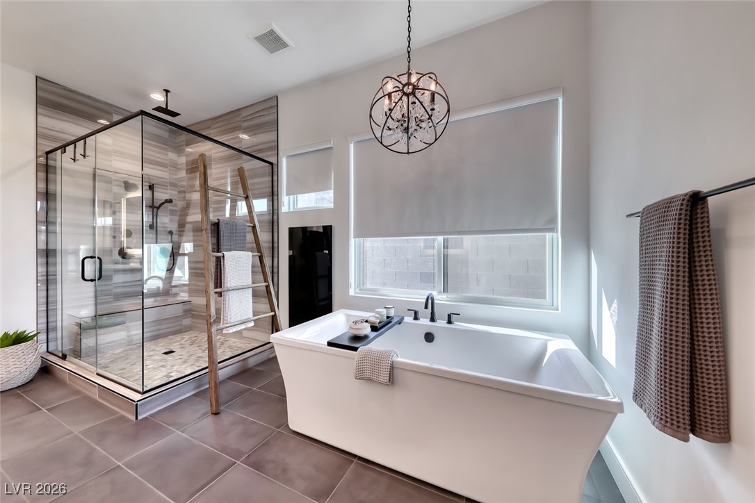 2216 Sky Pointe Ridge Drive Henderson, NV 89052 - Photo 35 of 79 Stunning shower and tub features