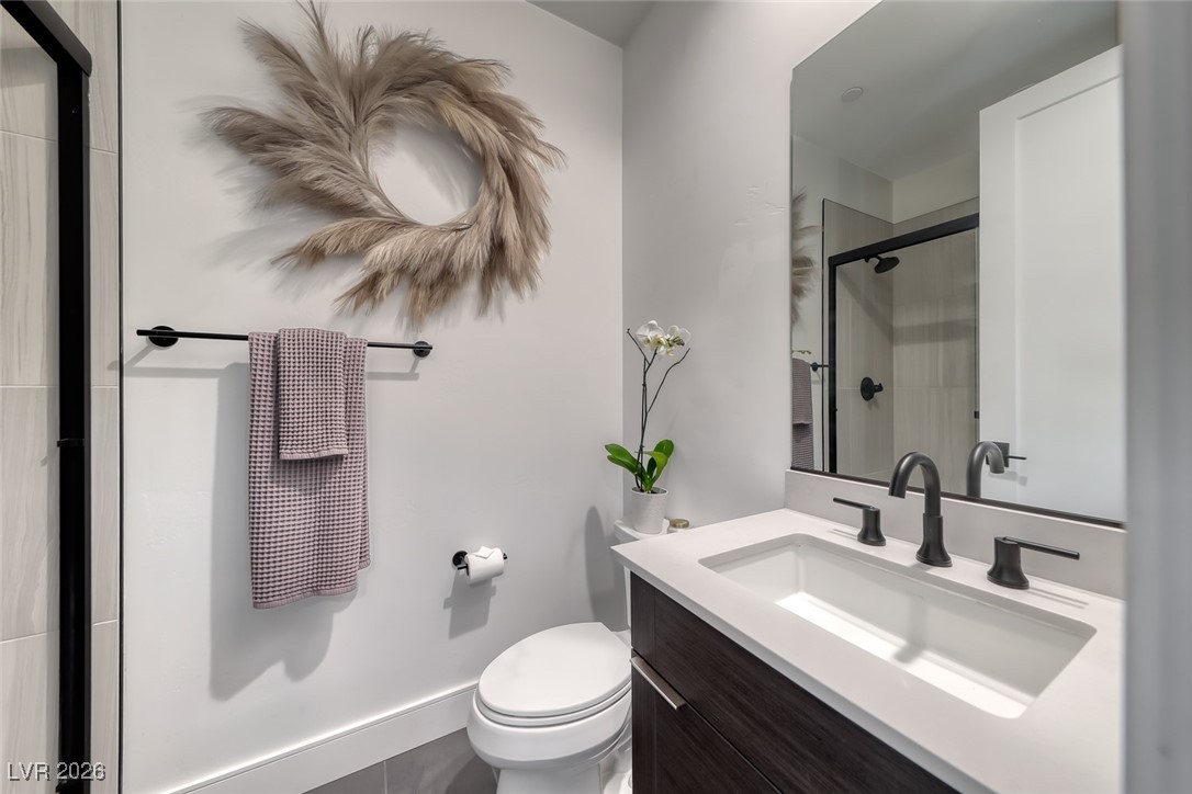 2216 Sky Pointe Ridge Drive Henderson, NV 89052 - Photo 39 of 79 3/4 Bathroom for ensuite Bedroom #2