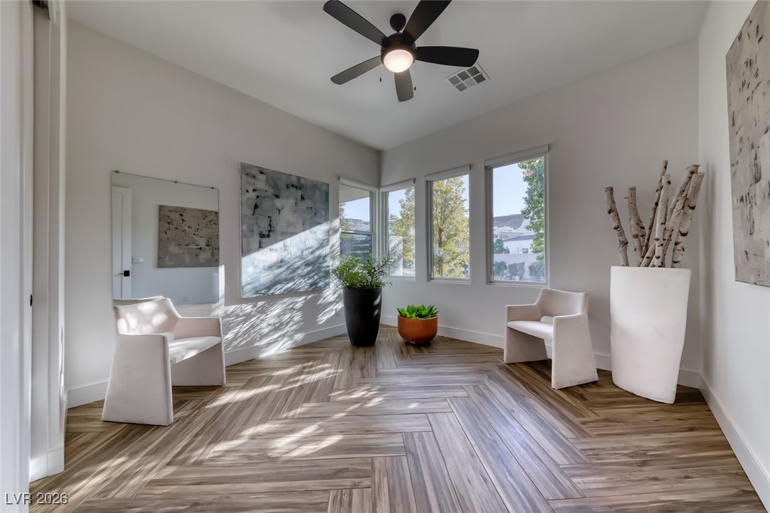 2216 Sky Pointe Ridge Drive Henderson, NV 89052 - Photo 40 of 79 Bedroom #3 offers lots of natural light and dual slider closets